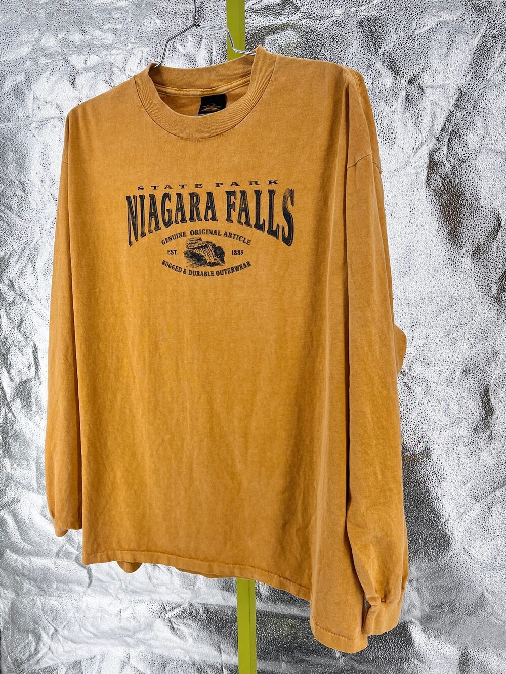 90s Niagara Falls Long Sleeve Tshirt 1990s Vintage Granola Gorpcore Americana XL